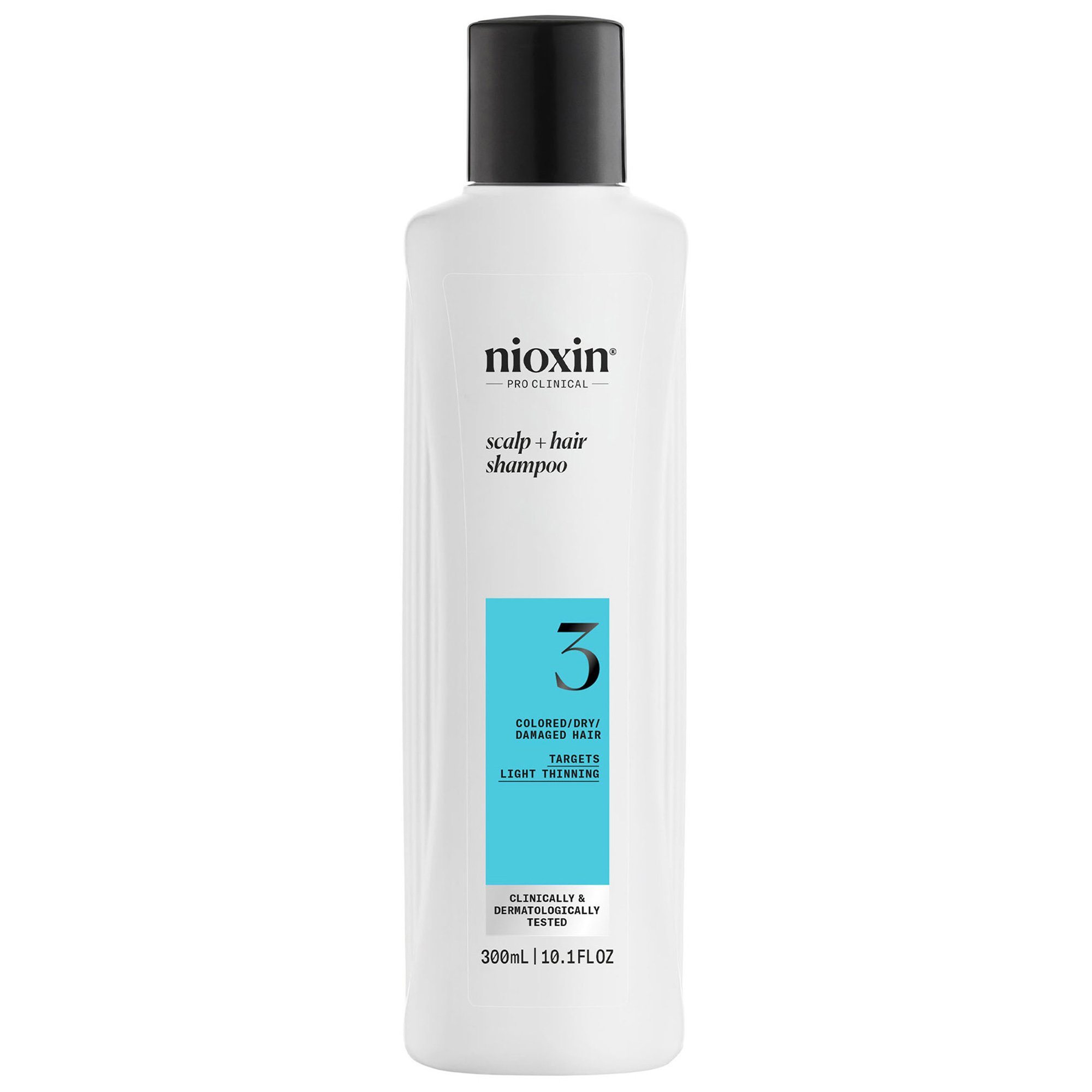 Nioxin Scalp & Hair Shampoo System 3 Σαμπουάν για Βαμμένα, Κατεστραμμένα Μαλλιά με Ελαφριά Αραίωση 300ml