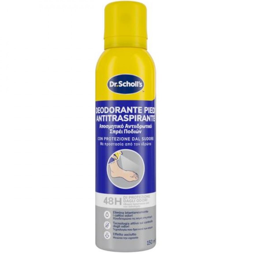 Scholl Expert Care Foot Deodorant Αποσμητικό Αντιιδρωτικό Spray Ποδιών 48ωρης Προστασίας 150ml