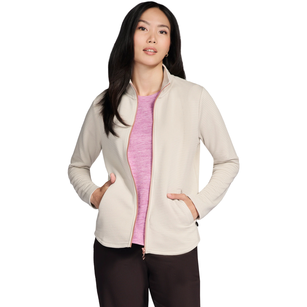 Ζακέτα Skechers The Hoodless Hoodie GoWalk Shine Jacket
