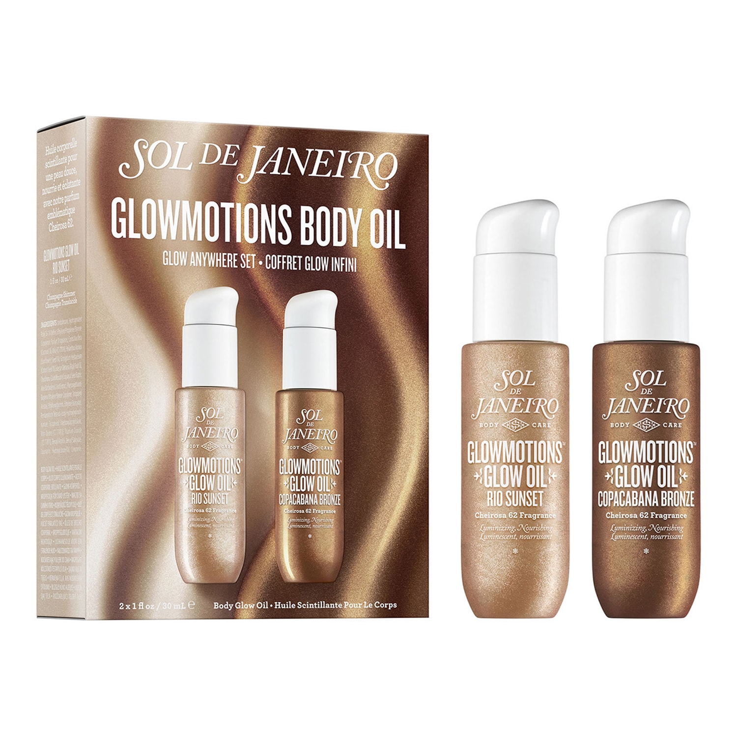 Sol De Janeiro - Glowmotions Set - Σετ θρεπτικών λαδιών για αστραφτερό σώμα | 30 ml