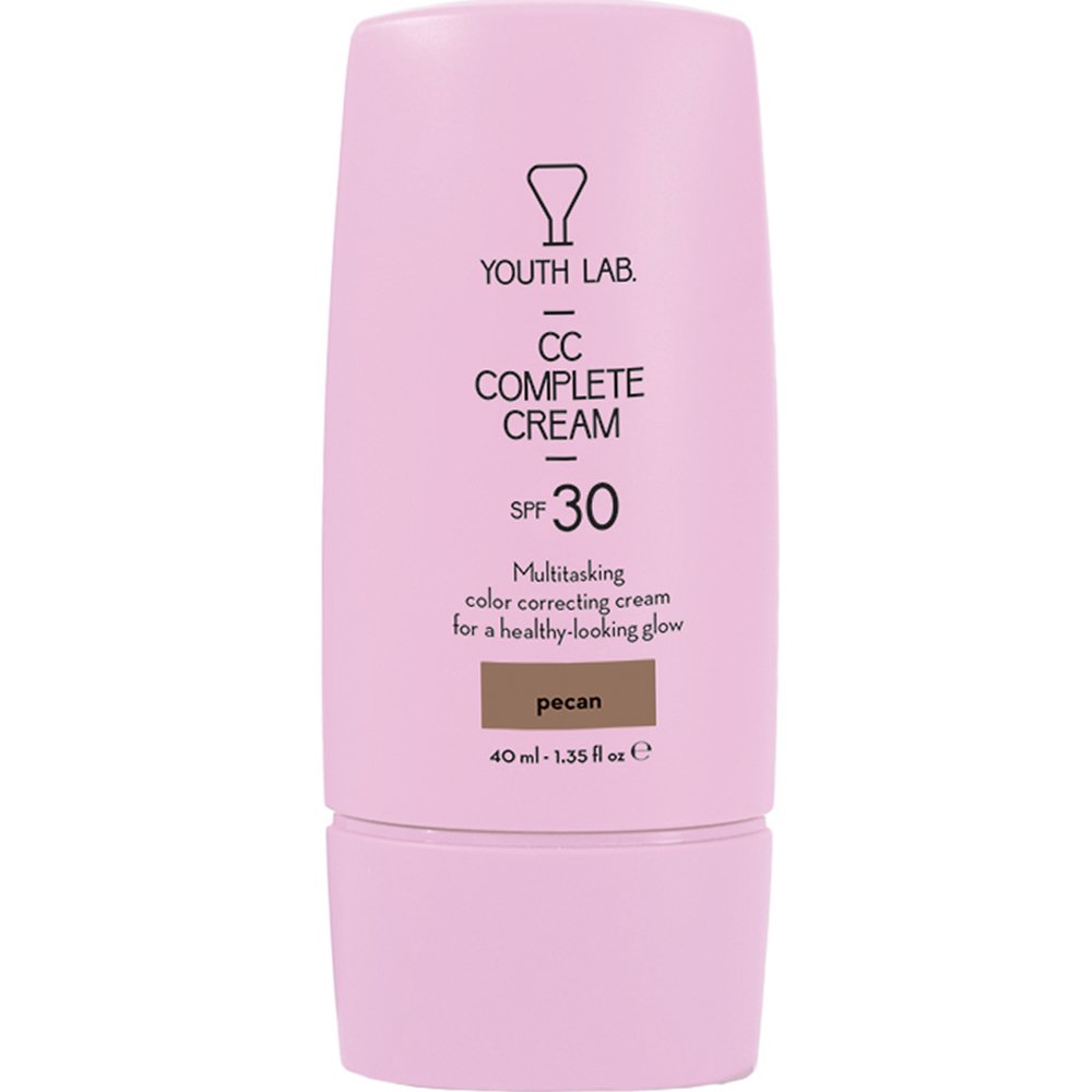 Youth Lab CC Complete Cream Spf30 Ενυδατική Κρέμα Προσώπου Κατά των Κηλίδων & των Ατελειών για Ομοιόμορφο Τόνο Υψηλής Προστασίας με Χρώμα 40ml - Pecan (Very Dark)