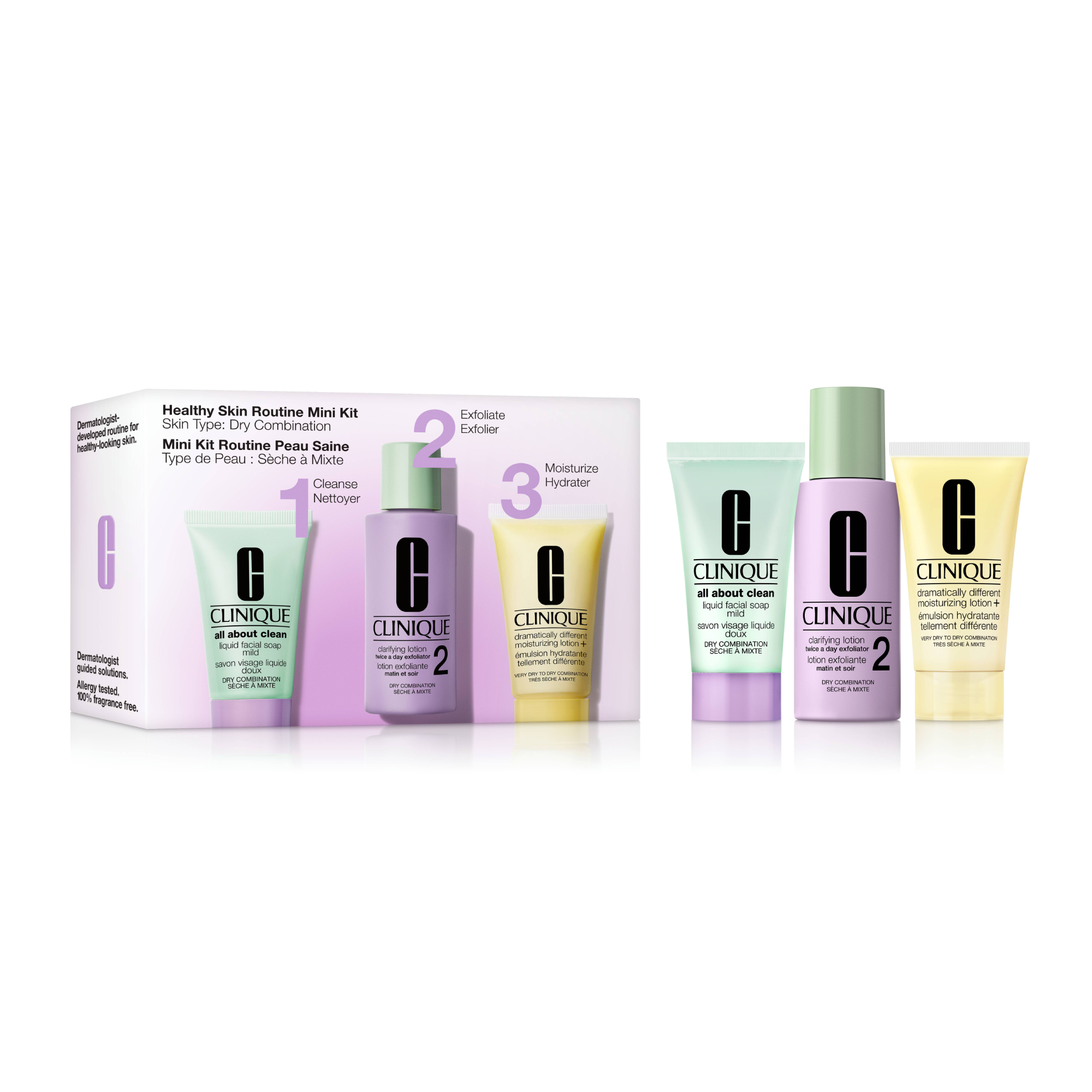 Healthy Skin Routine: Mini 3-Step Kit For Dry Skin