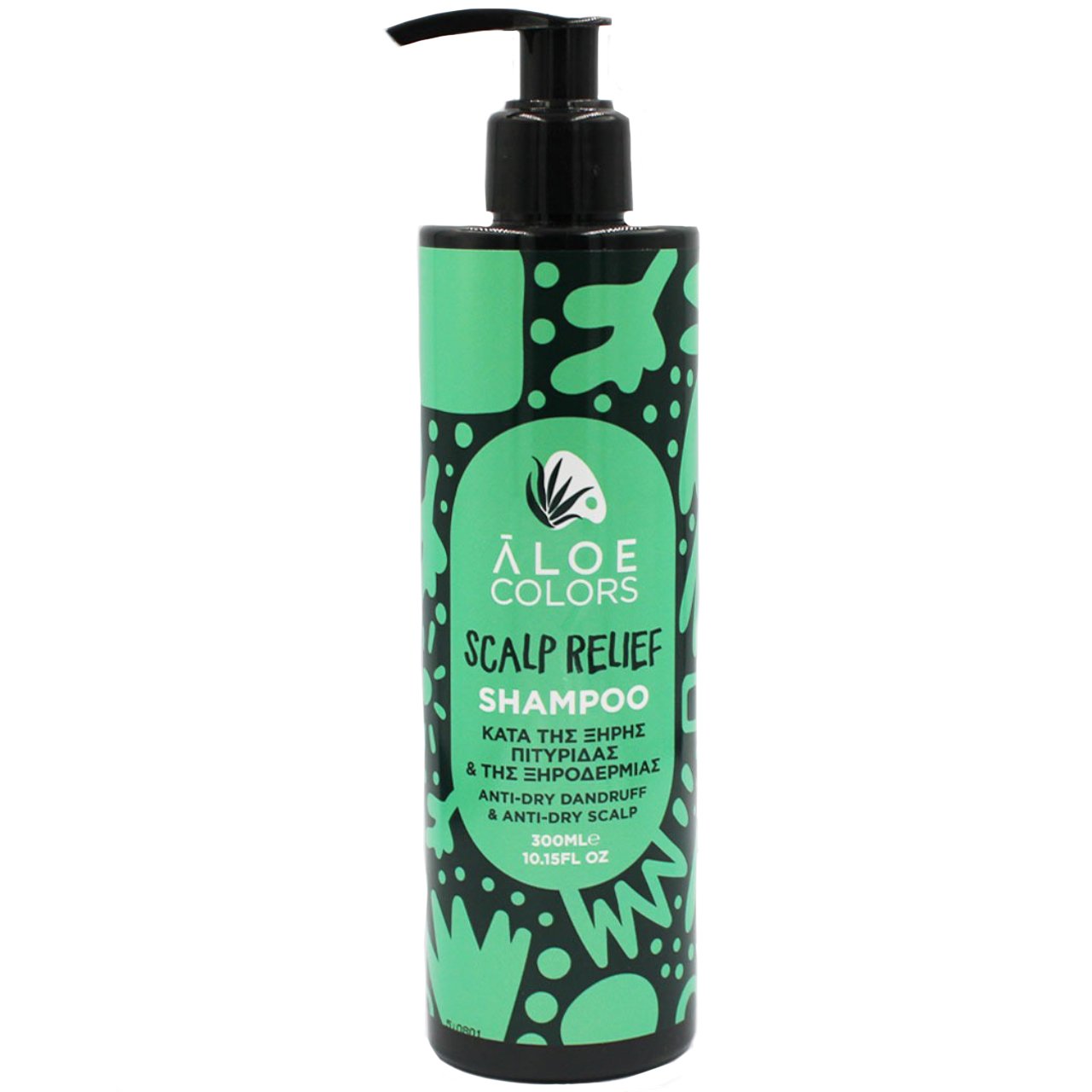 Aloe Colors Relief Anti-Dry Scalp & Anti-Dandruff Shampoo Σαμπουάν Κατά της Ξηρής Πιτυρίδας & της Ξηροδερμίας, με Αντλία 300ml