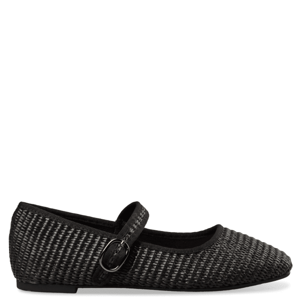 RAFFIA BALLET FLATS