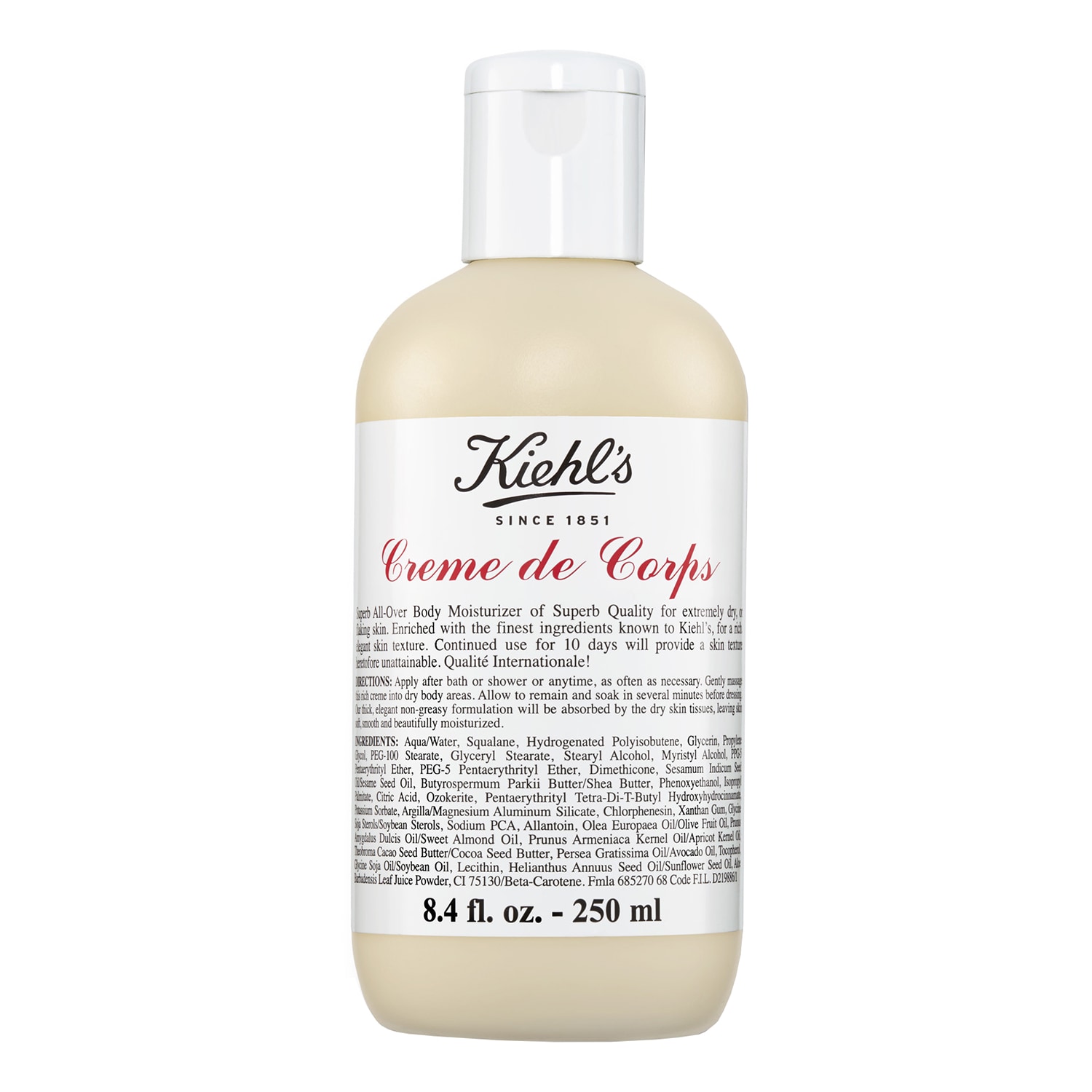 Kiehl's Since 1851 - Creme De Corps - Ενυδατική κρέμα σώματος | 250 ml