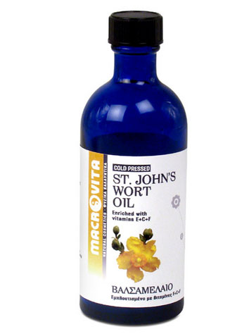 Macrovita St.John's Wort Oil with Vitamins E + C + F Βαλσαμέλαιο με Αντιαλλεργικές, Μυοχαλαρωτικές & Επουλωτικές Ιδιότητες 100ml