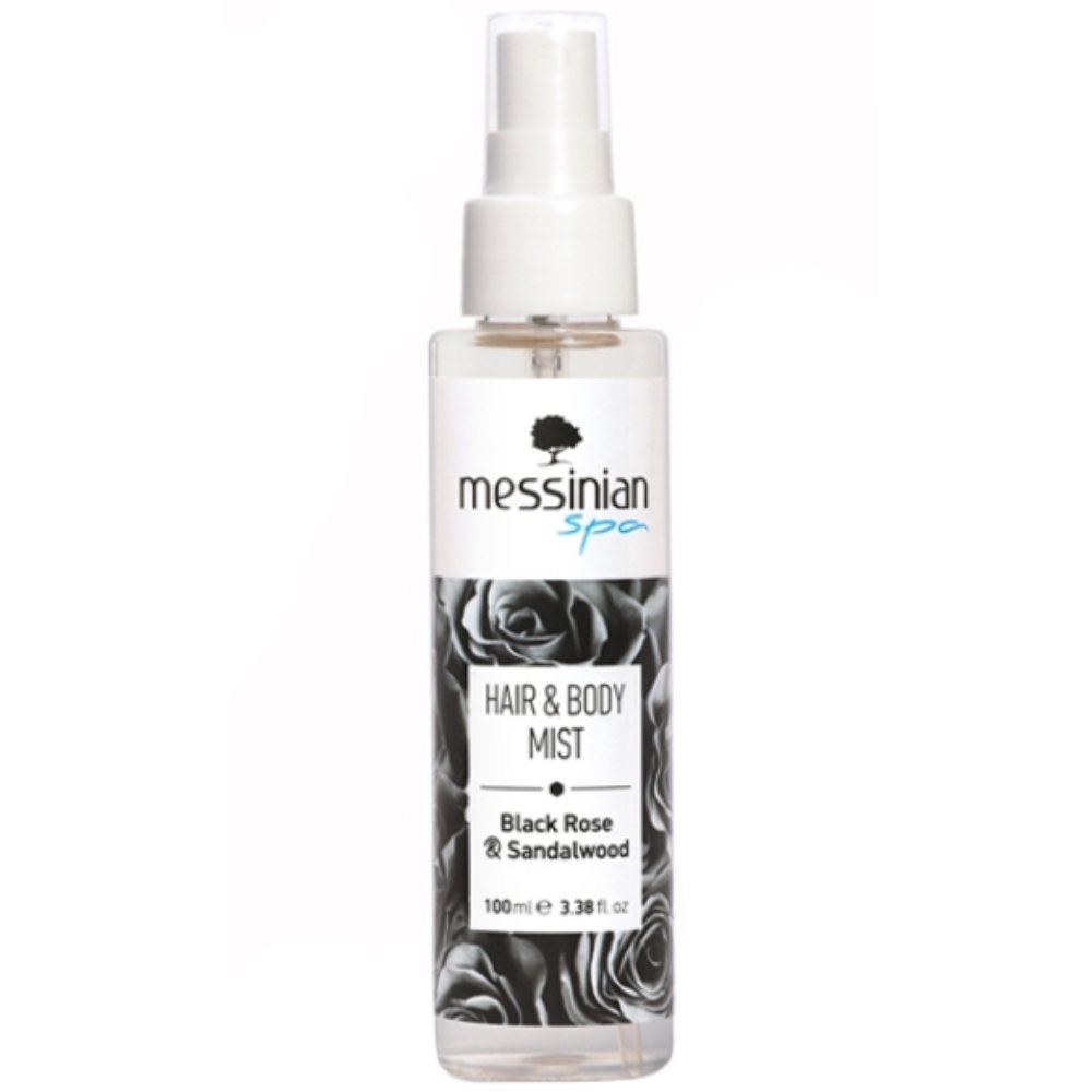 Messinian Spa Black Rose & Sandalwood Hair & Body Mist Ενυδατικό Mist Μαλλιών & Σώματος με Άρωμα Μαύρο Τριαντάφυλλο & Σανταλόξυλο 100ml