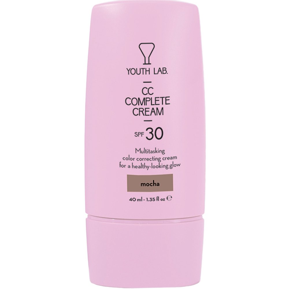 Youth Lab CC Complete Cream Spf30 Ενυδατική Κρέμα Προσώπου Κατά των Κηλίδων & των Ατελειών για Ομοιόμορφο Τόνο Υψηλής Προστασίας με Χρώμα 40ml - Mocha (Dark)