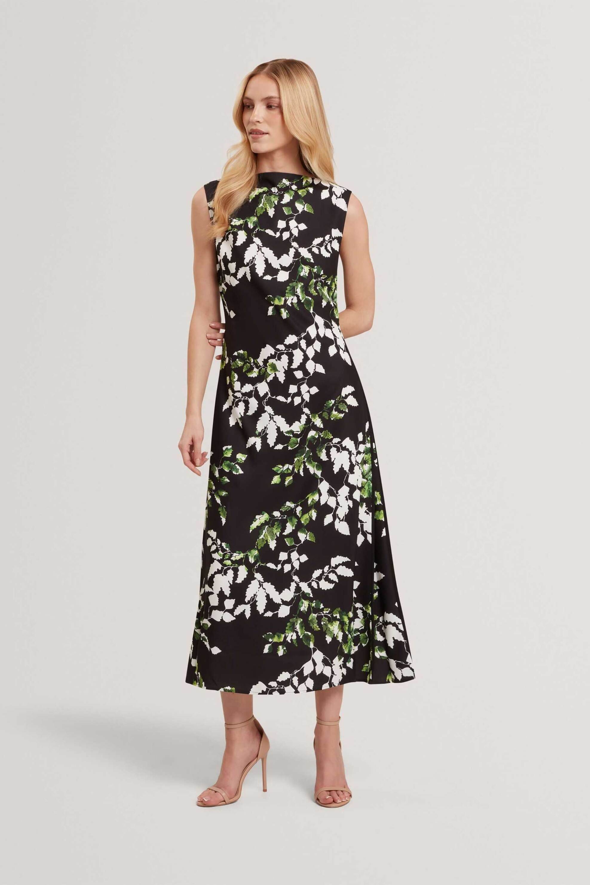 Ted Baker γυναικείο midi φόρεμα με print "Neevv"