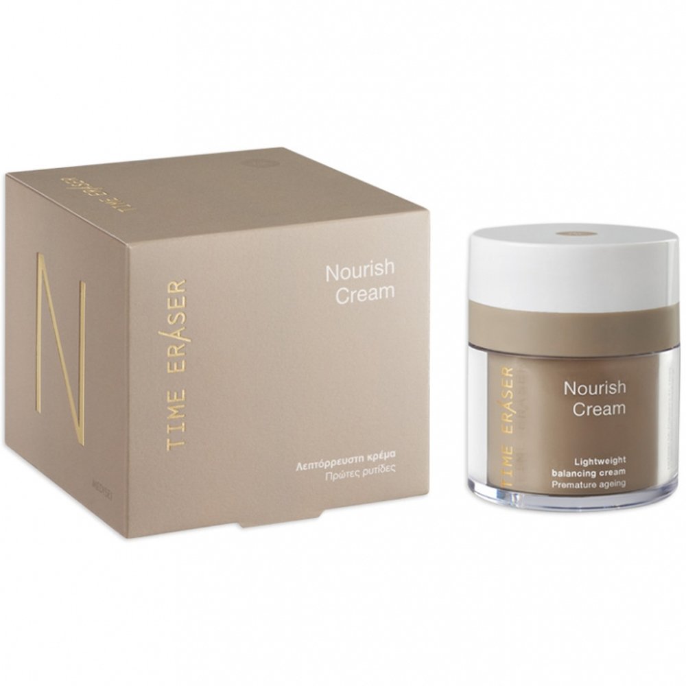 Medisei Time Eraser Nourish Cream Λεπτόρρευστη Αντιρυτιδική Κρέμα Θρέψης Προσώπου για τις Πρώτες Ρυτίδες 50ml