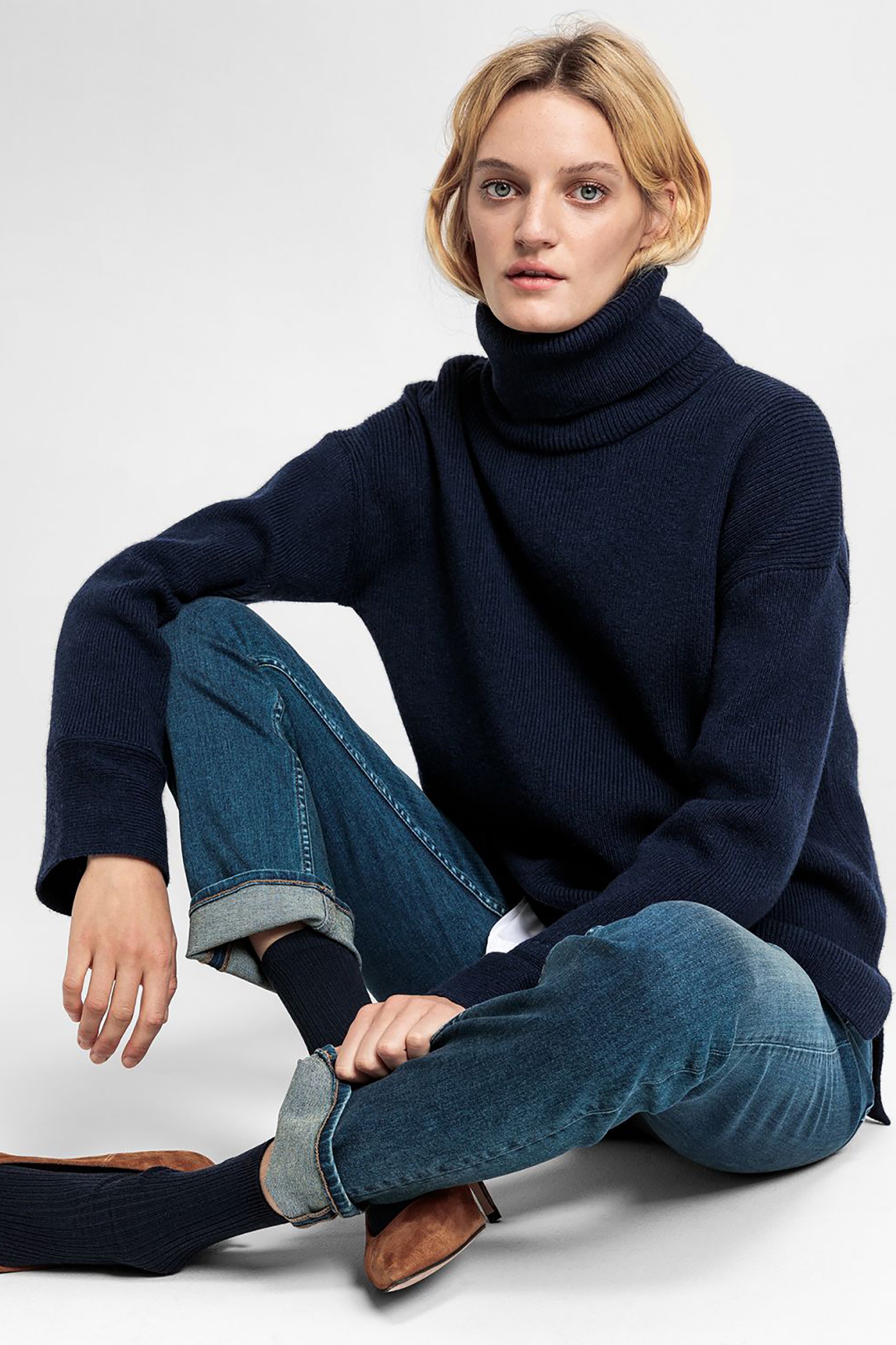Gant γυναικεία πλεκτή μπλούζα ζιβάγκο "Turtleneck Sweater"