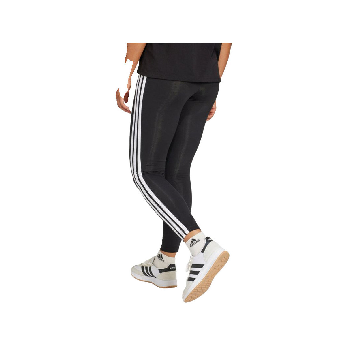 Καλσόν adidas Leggings 3-stripes cotton noir