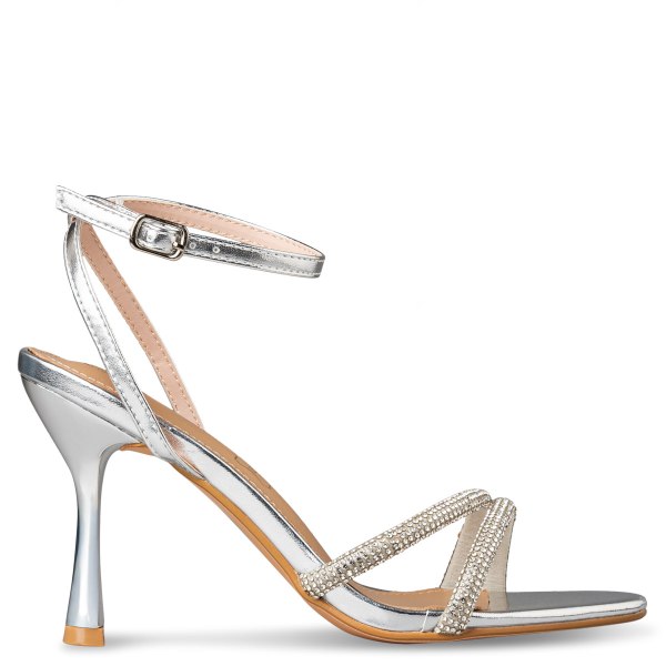 FLARED HEEL SANDALS