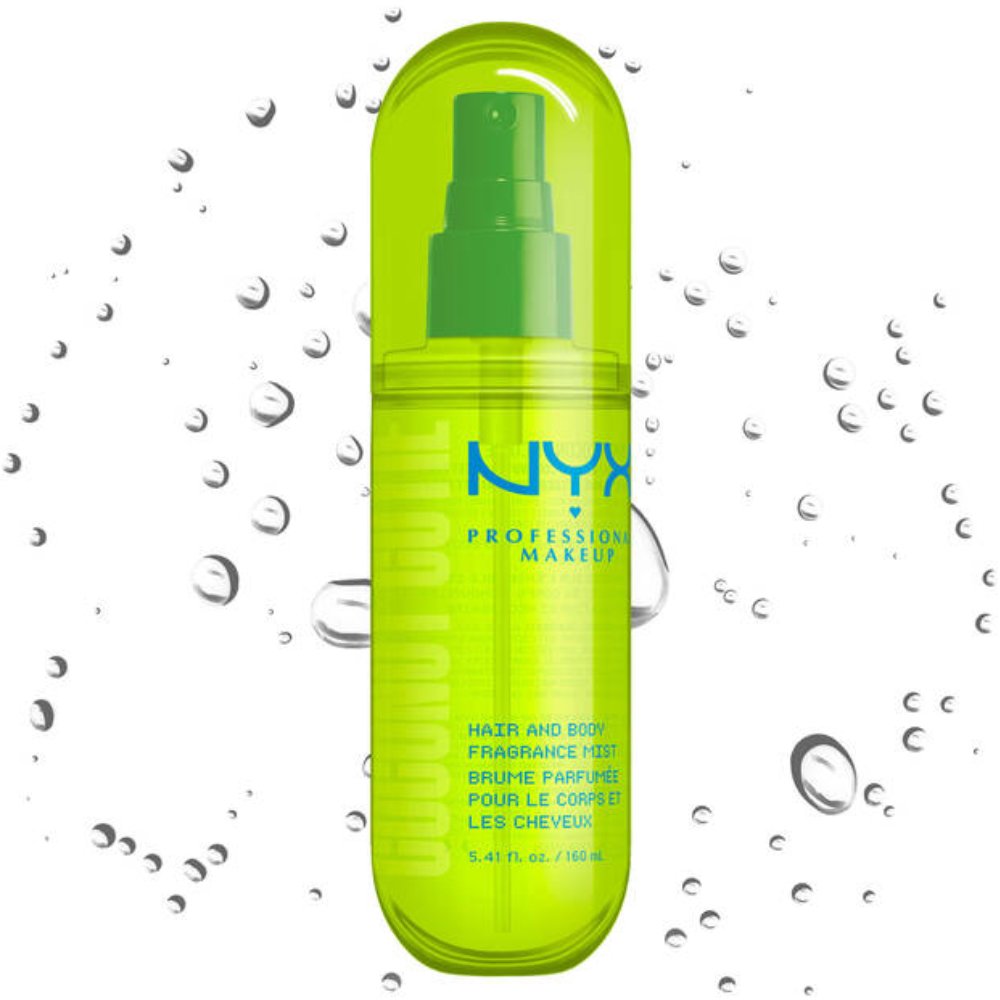 Nyx Professional Makeup Hair & Body Fragrance Mist Ενυδατικό Σπρέι για Μαλλιά & Σώμα με Άρωμα Καρύδα & Ροδάκινο 160ml - Coconut Cutie