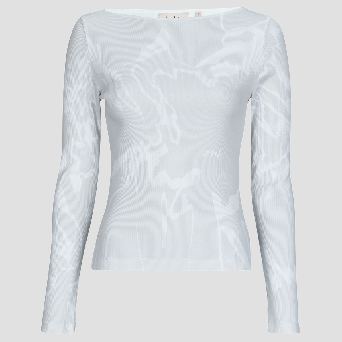 Μπλουζάκια με μακριά μανίκια OLAF AOP BOAT NECK TOP
