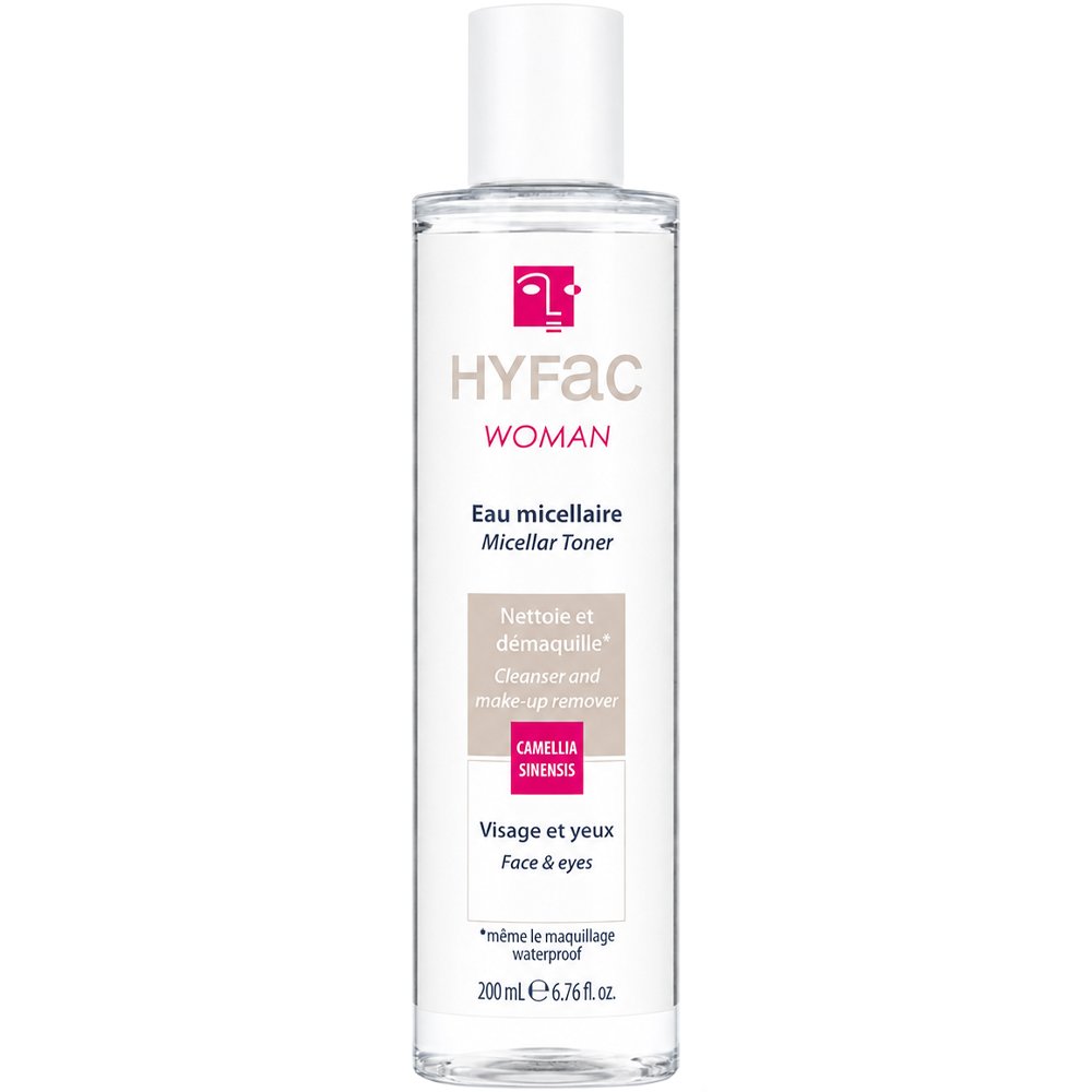 Hyfac Woman Eau Micellaire Face & Eyes Toner Απαλό Μικυλλιακό Νερό Καθαρισμού & Ντεμακιγιάζ για Πρόσωπο & Μάτια 200ml