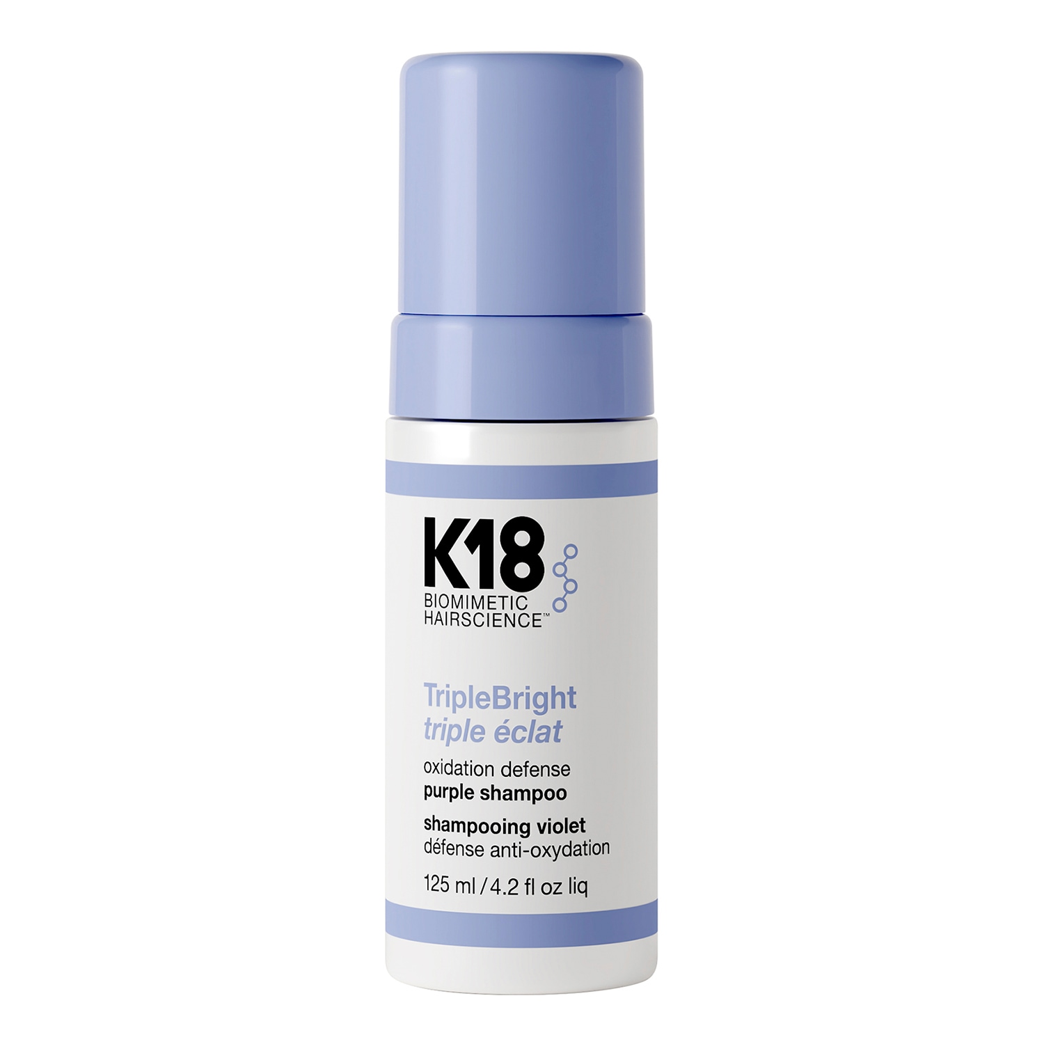 K18 - Triplebright Triple Eclat - Μωβ σαμπουάν κατά της οξείδωσης | 125 ml