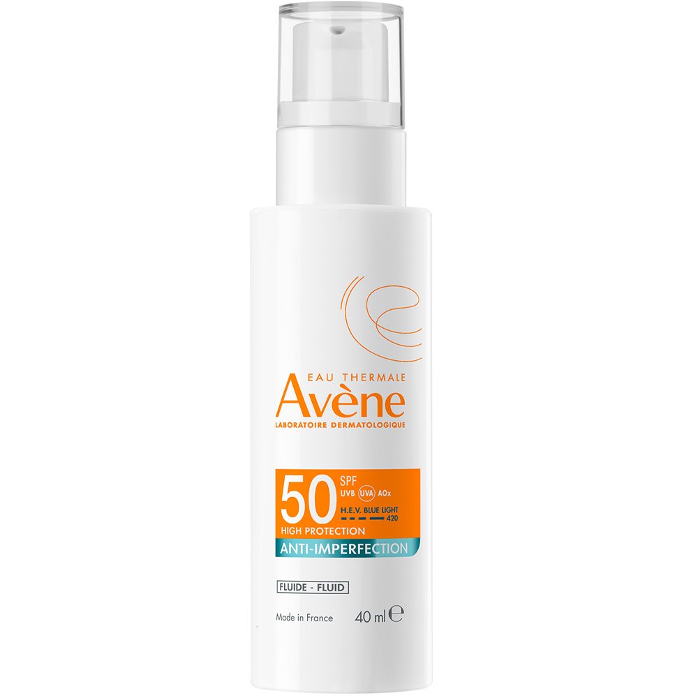 Avene Anti-Imperfection Spf50 Fluid Αντηλιακό Προσώπου Υψηλής Προστασίας με Λεπτόρρευστη Υφή για Υψηλή Προστασία & Πρόληψη των Σημαδιών της Ακμής 40ml