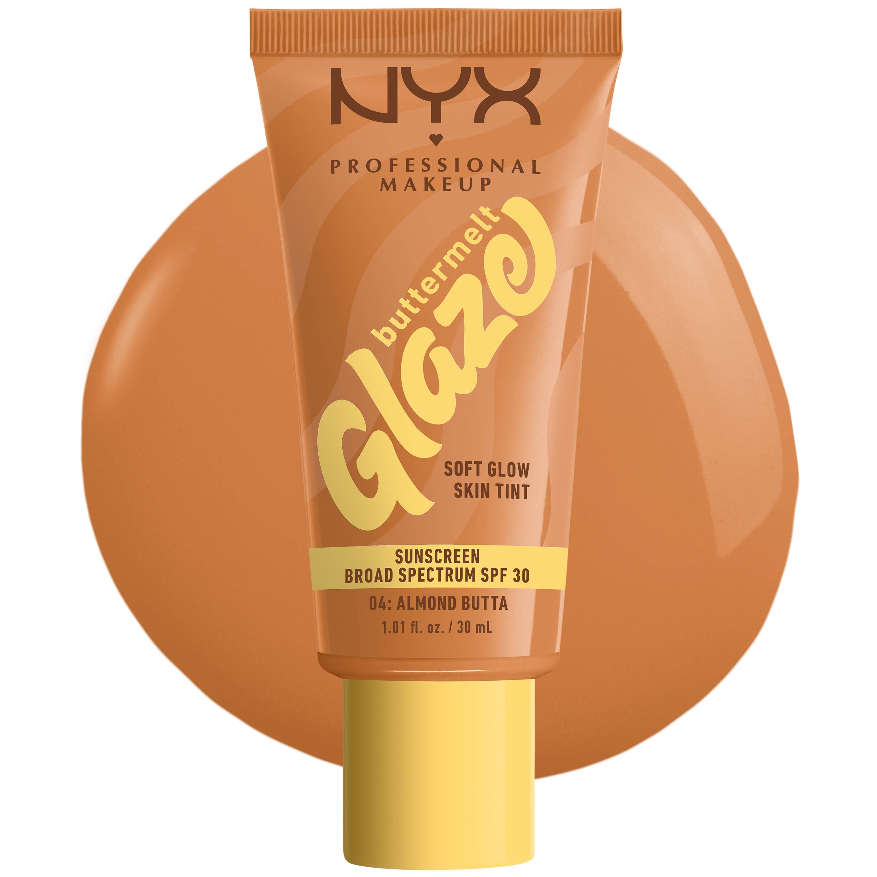 Nyx Professional Makeup Buttermelt Glaze Soft Glow Skin Tint Spf30 Makeup που Προσφέρει Λάμψη Υψηλής Προστασίας 30ml