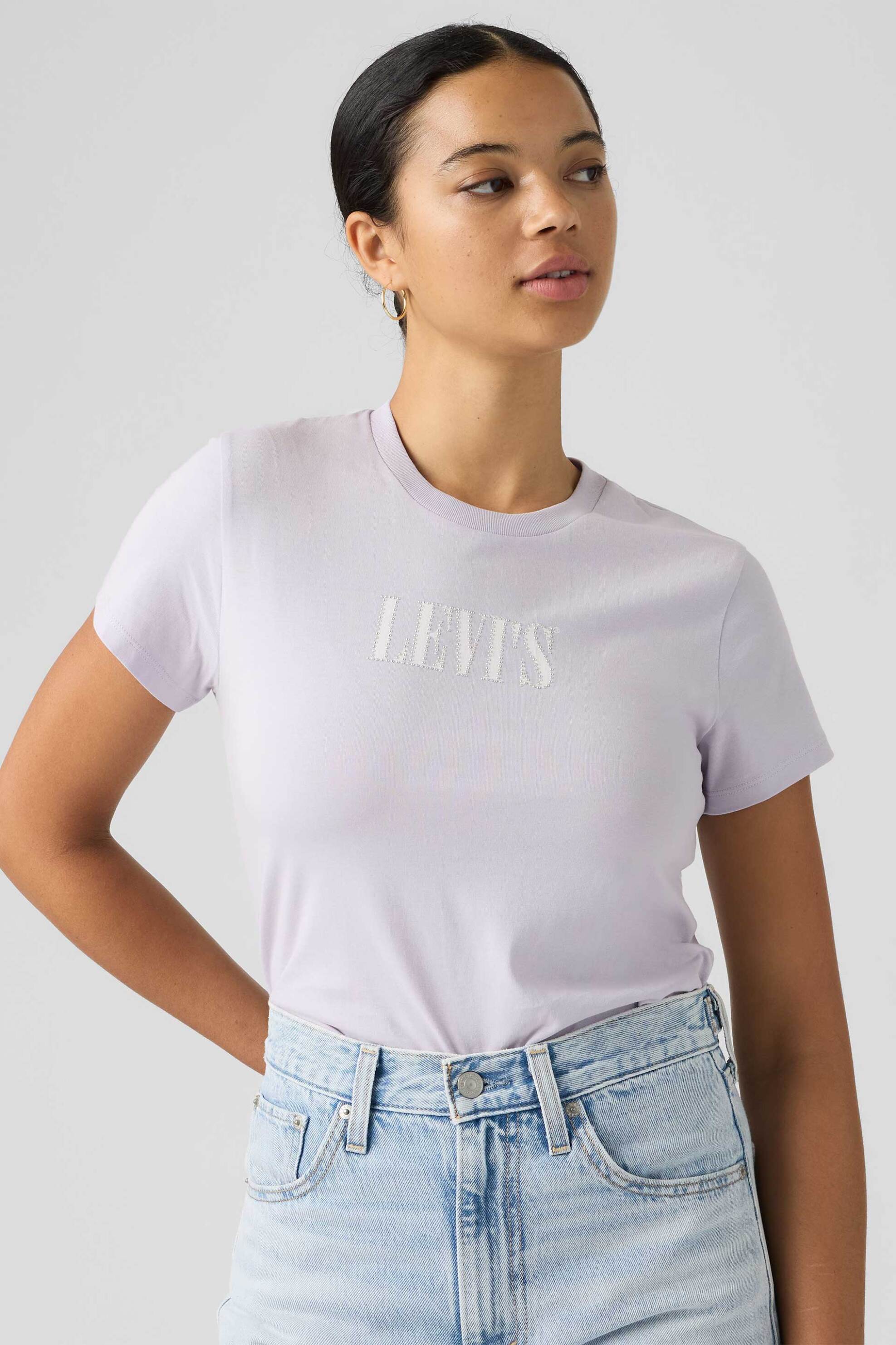 Levi's® γυναικείο T-shirt με λογότυπο Standard Fit "The Perfect"