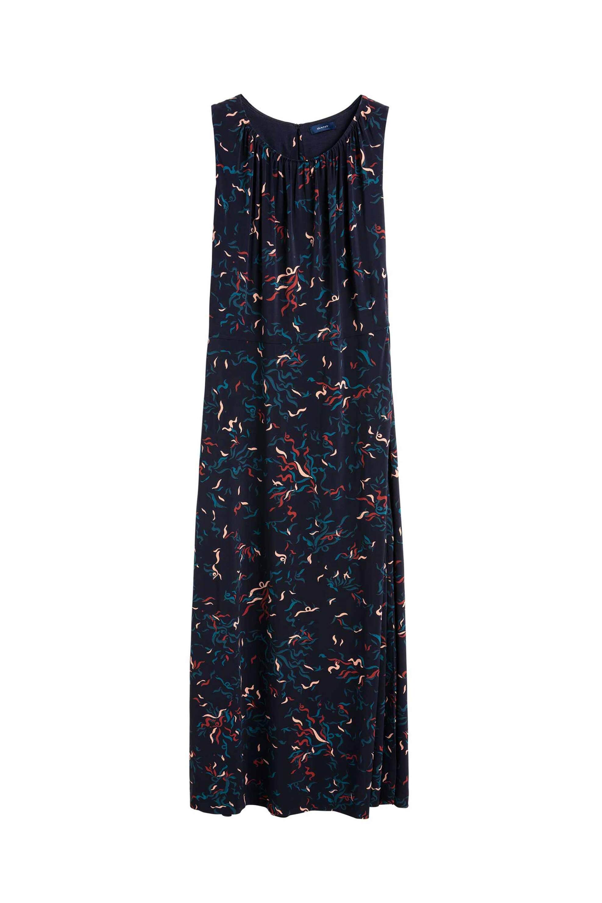 Gant γυναικείο maxi φόρεμα με all-over contrast print