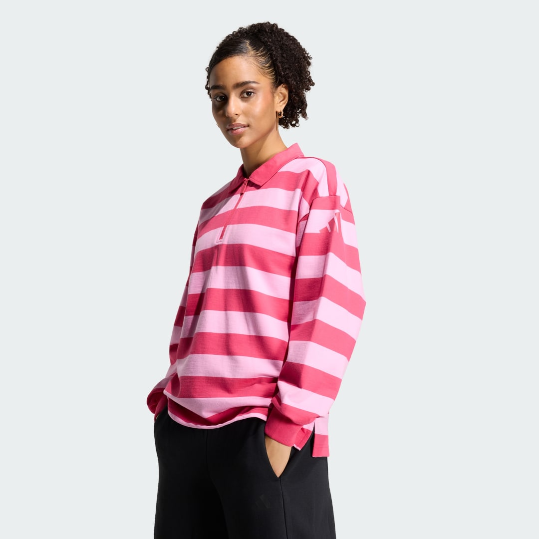 Μακρυμάνικο polo Essentials Contemporary French Terry
