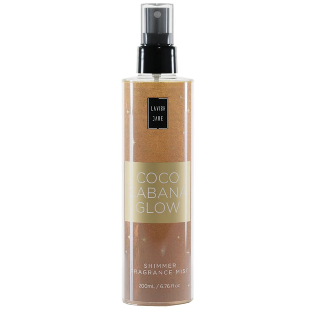 Lavish Care Coco Cabana Glow Shimmer Fragrance Mist Αστραφτερό Αρωματικό Σπρέι Σώματος Εμπνευσμένο από Μεθυστικά Αρώματα Καλοκαιριού 200ml