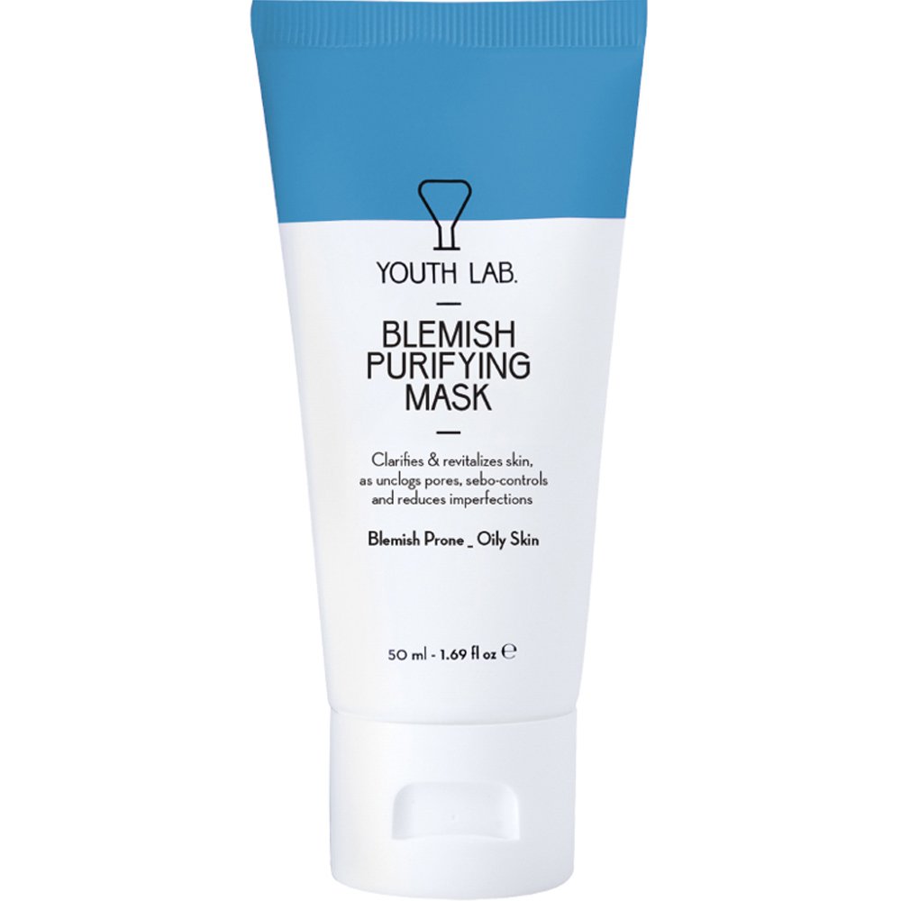 Youth Lab Blemish Purifying Mask Απολεπιστική Μάσκα Προσώπου που Καθαρίζει, Συσφίγγει τους Πόρους, Ρυθμίζει τη Λιπαρότητα & Μειώνει τις Ατέλειες για Δέρμα με Τάση Ακμής 50ml