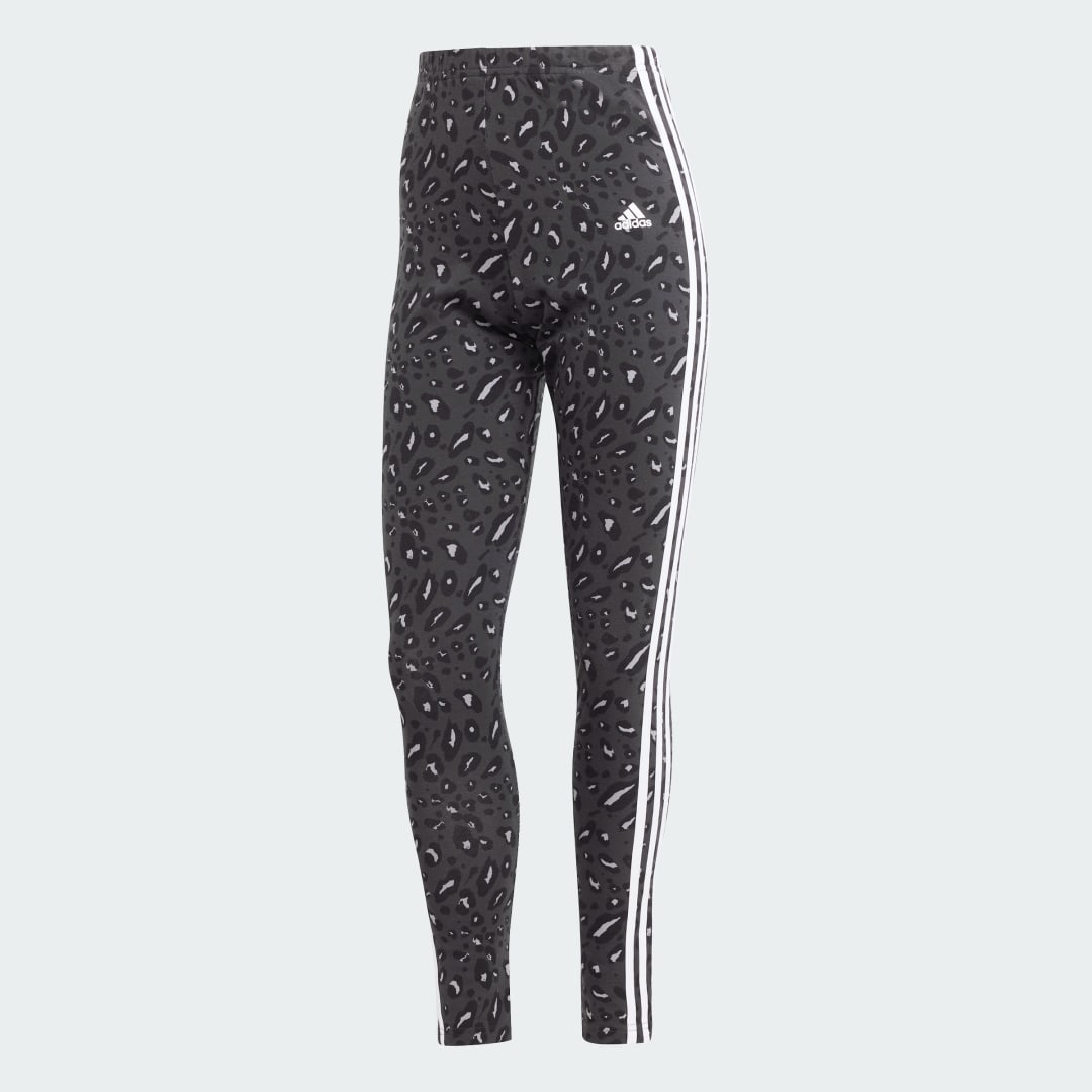 Essentials 3-Stripes Animal Print Leggings