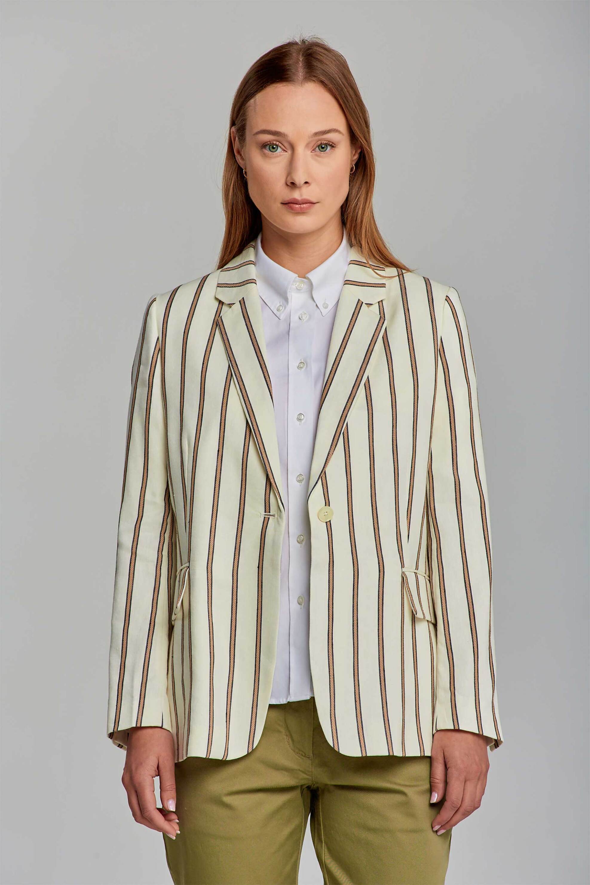 Gant γυναικείο σακάκι με all-over sailor rope motif και τσέπες μπροστά