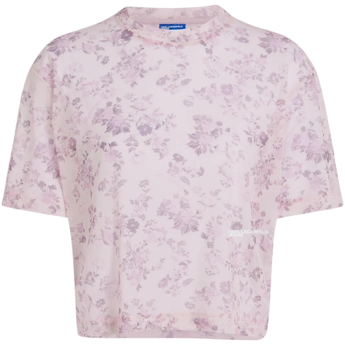 T-shirt με κοντά μανίκια Karl Lagerfeld KLJ Mesh Aop Tee B2W17089