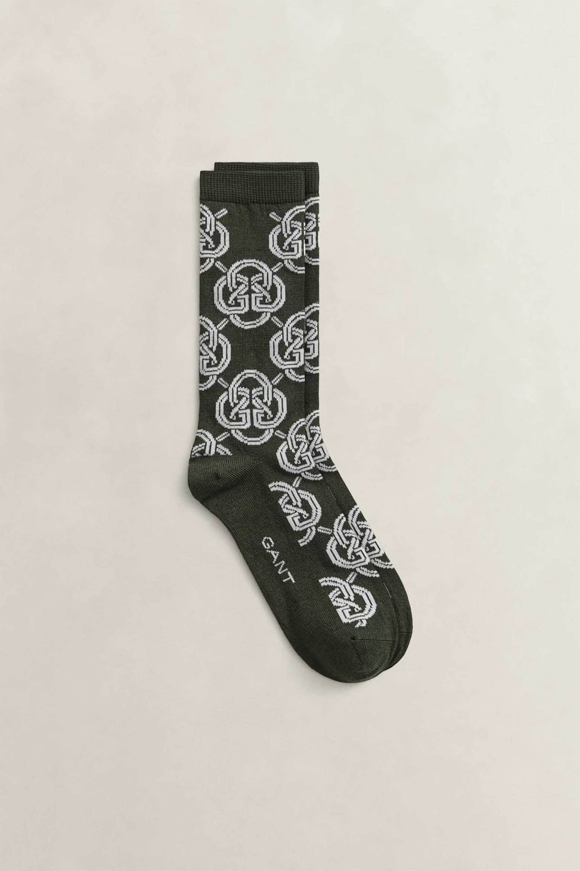 Gant γυναικείες μακριές κάλτσες με all-over graphic monogram