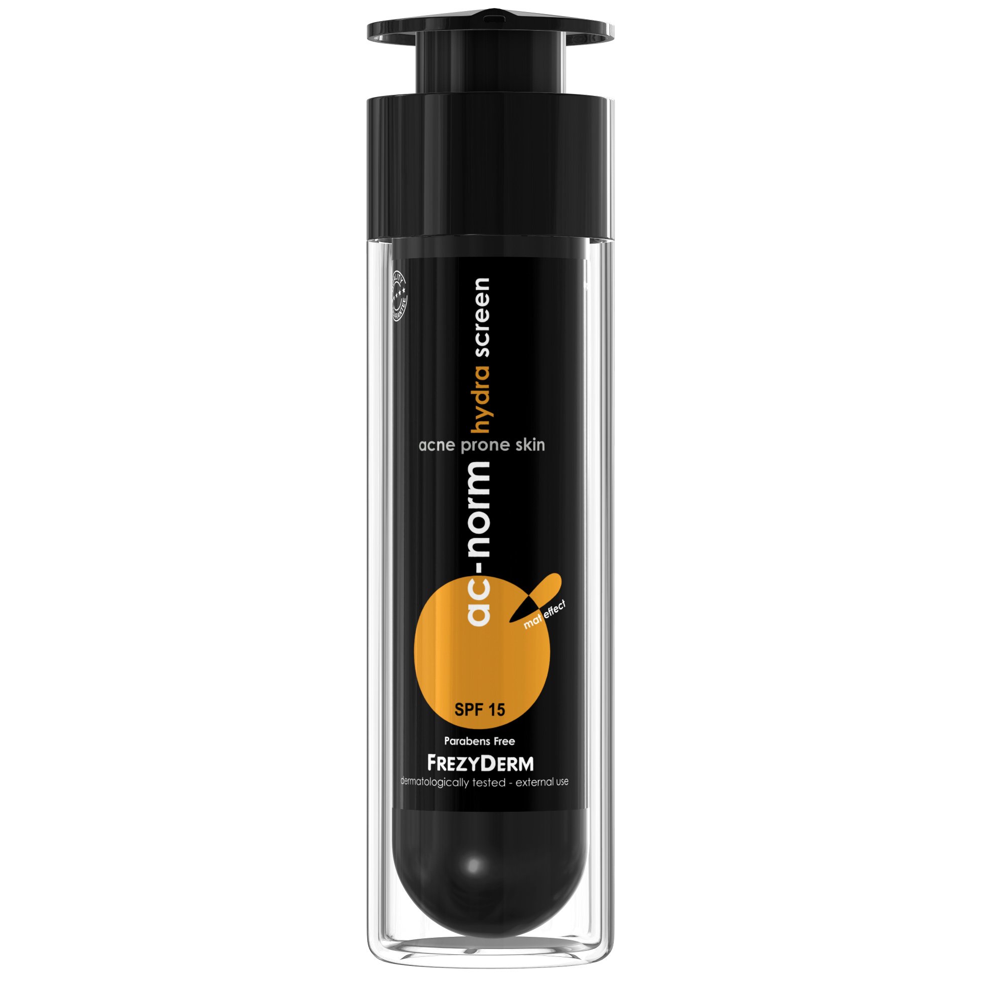 Frezyderm Ac-Norm Hydra Screen Spf15 Ενυδατική Σμηγματορρυθμιστική Αντηλιακή Κρέμα για Ακνεϊκές Επιδερμίδες 50ml