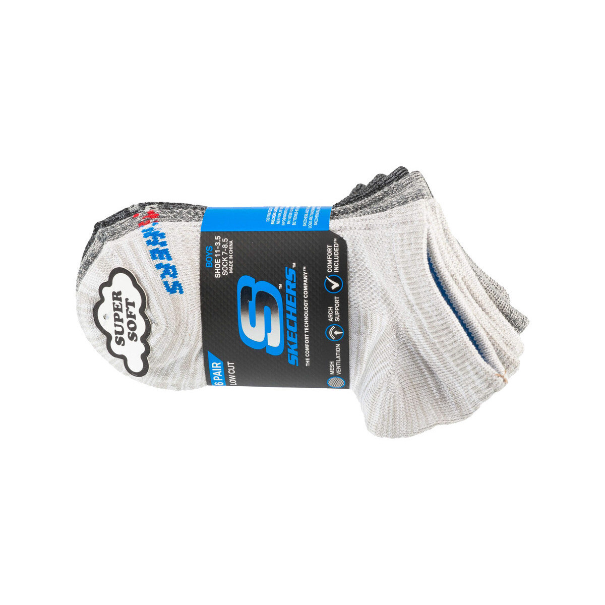 Καλσόν / Άλλα Skechers Chaussettes no terry gray
