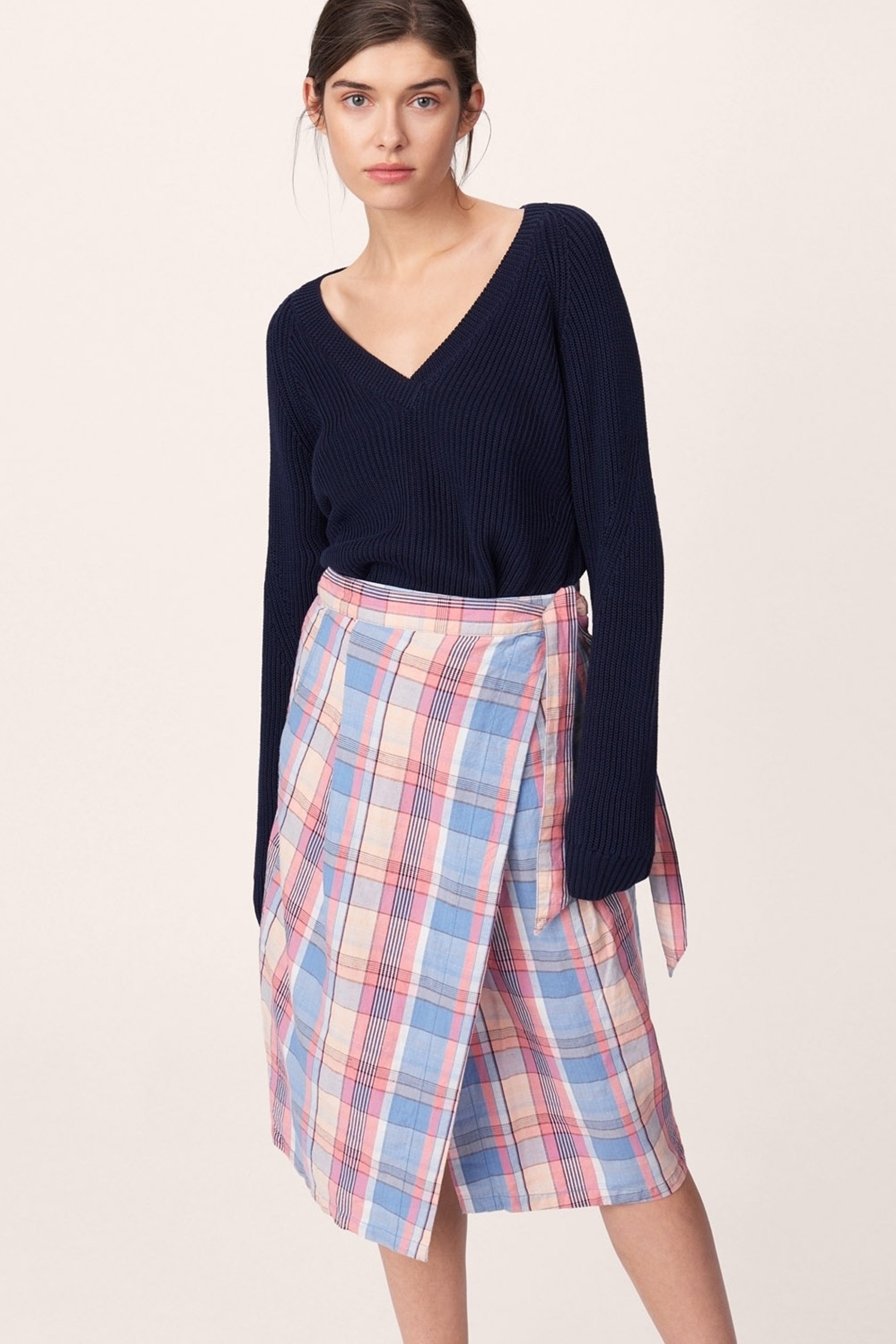 Gant γυναικεία καρό φούστα Madras wrap skirt | 38