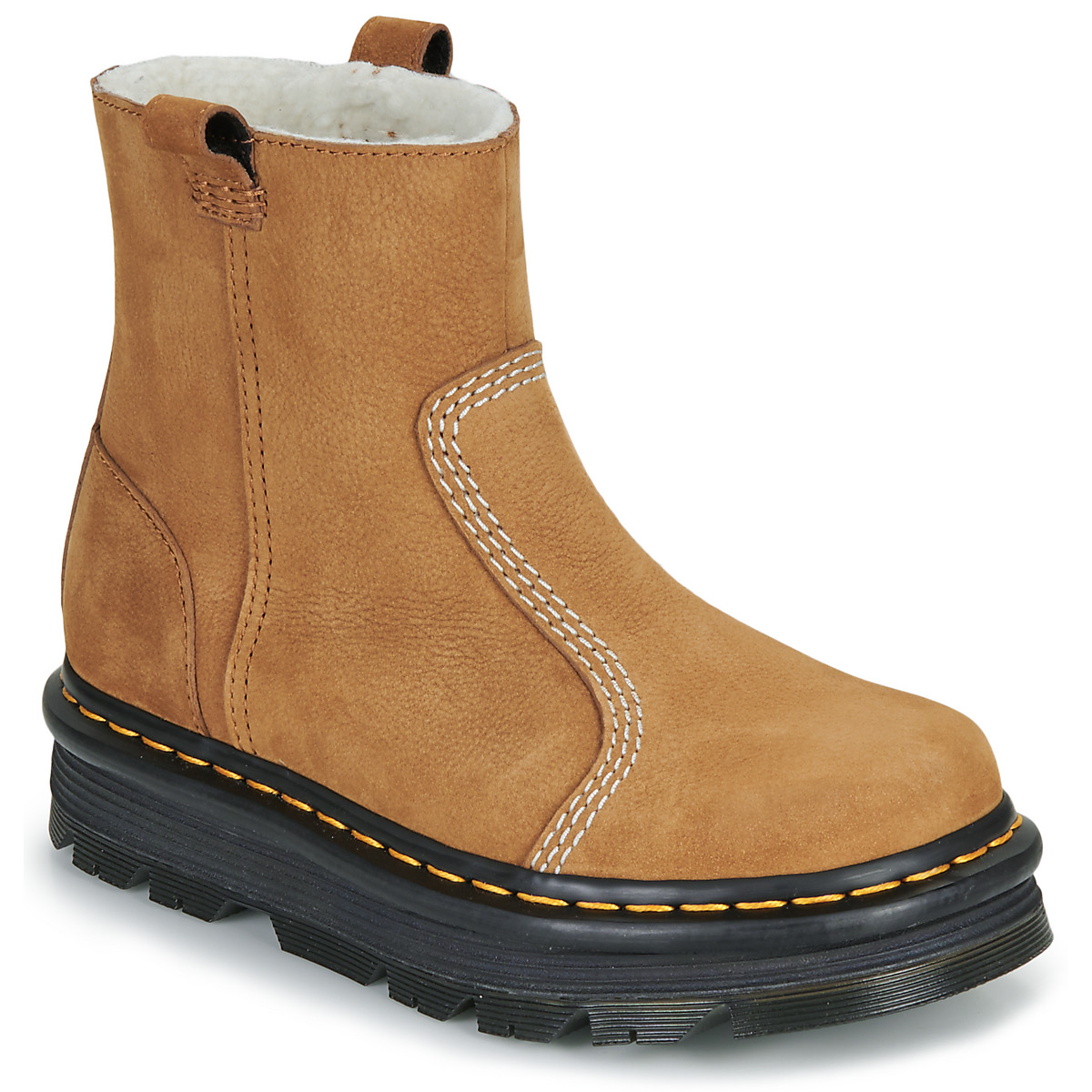 Μπότες Dr. Martens ZebZag Rigger WL Rigger Boot Desert Brown Milled Nubuck WP