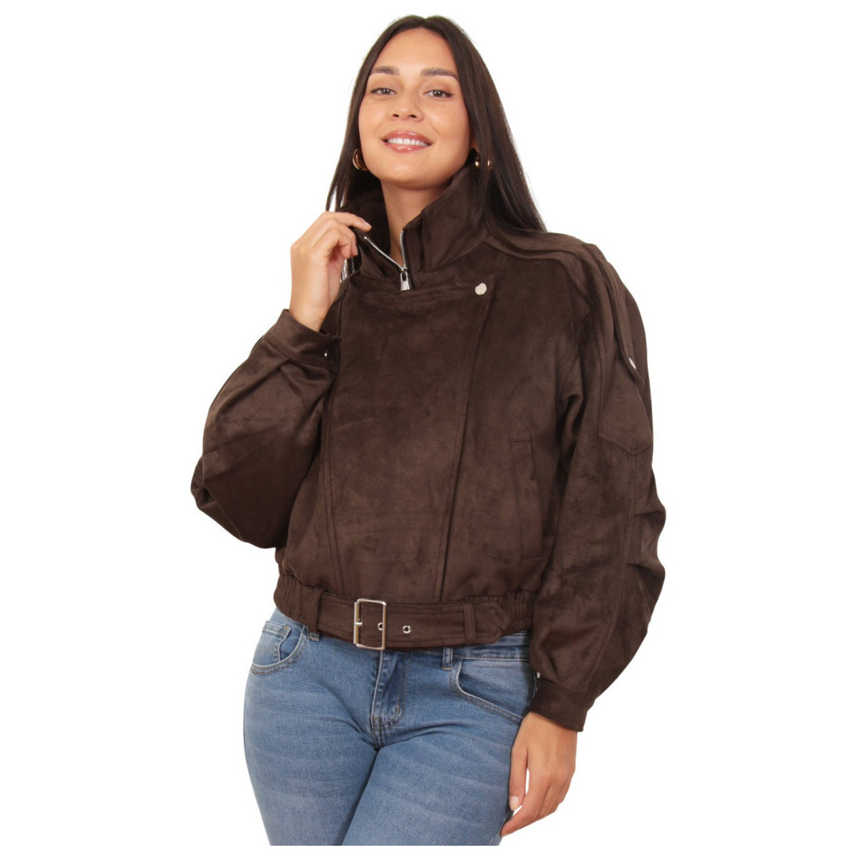 Δερμάτινο Μπουφάν La Modeuse 76502_P181252