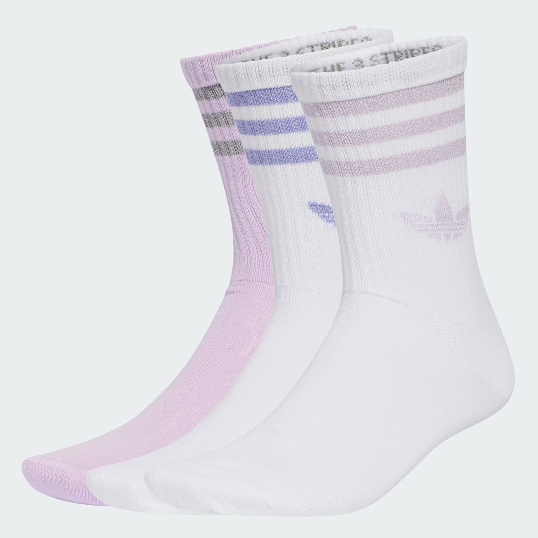 ΚΑΛΤΣΕΣ ΜΕΣΑΙΟΥ ΥΨΟΥΣ 3 STRIPES GLITTER 3 ΖΕΥΓΑΡΙΑ