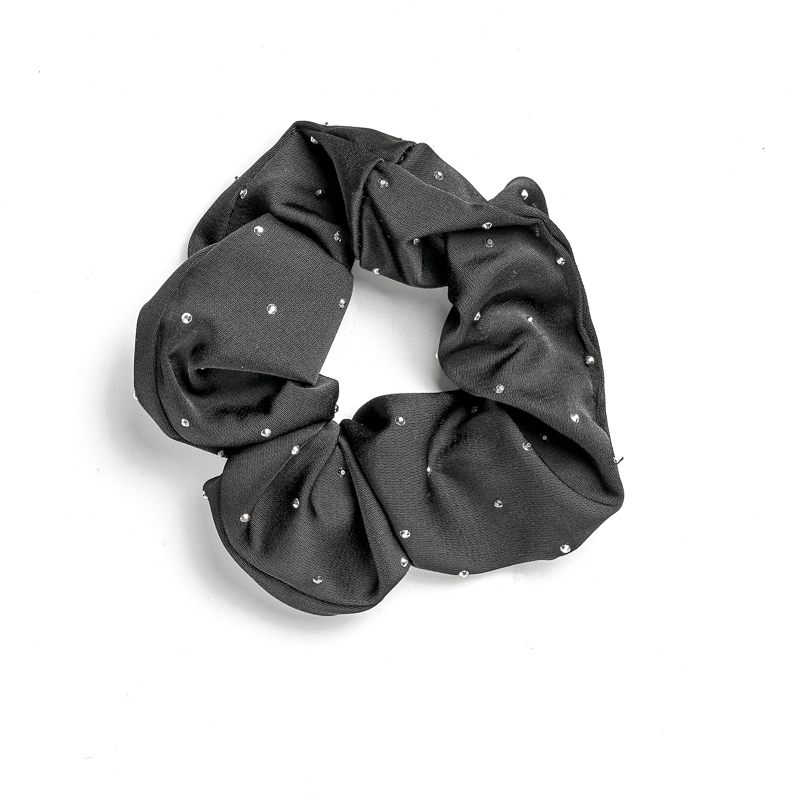 Μαύρο Scrunchie Με Στρας