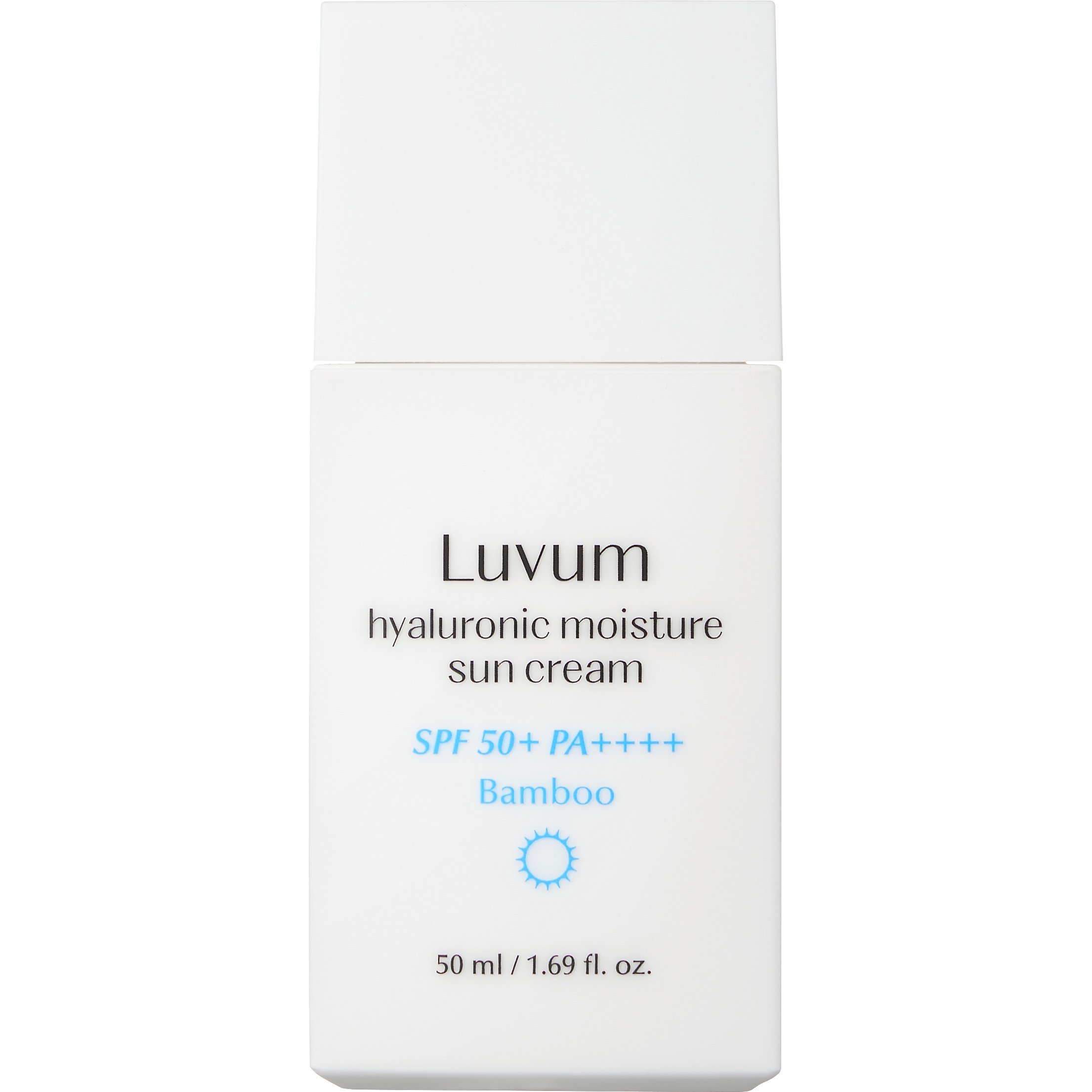 Luvum Hyaluronic Moisture Bamboo Sun Cream Spf50+ Ενυδατική Αντηλιακή Κρέμα Προσώπου & Σώματος Πολύ Υψηλής Προστασίας με Νερό Μπαμπού & Υαλουρονικό Οξύ 50ml