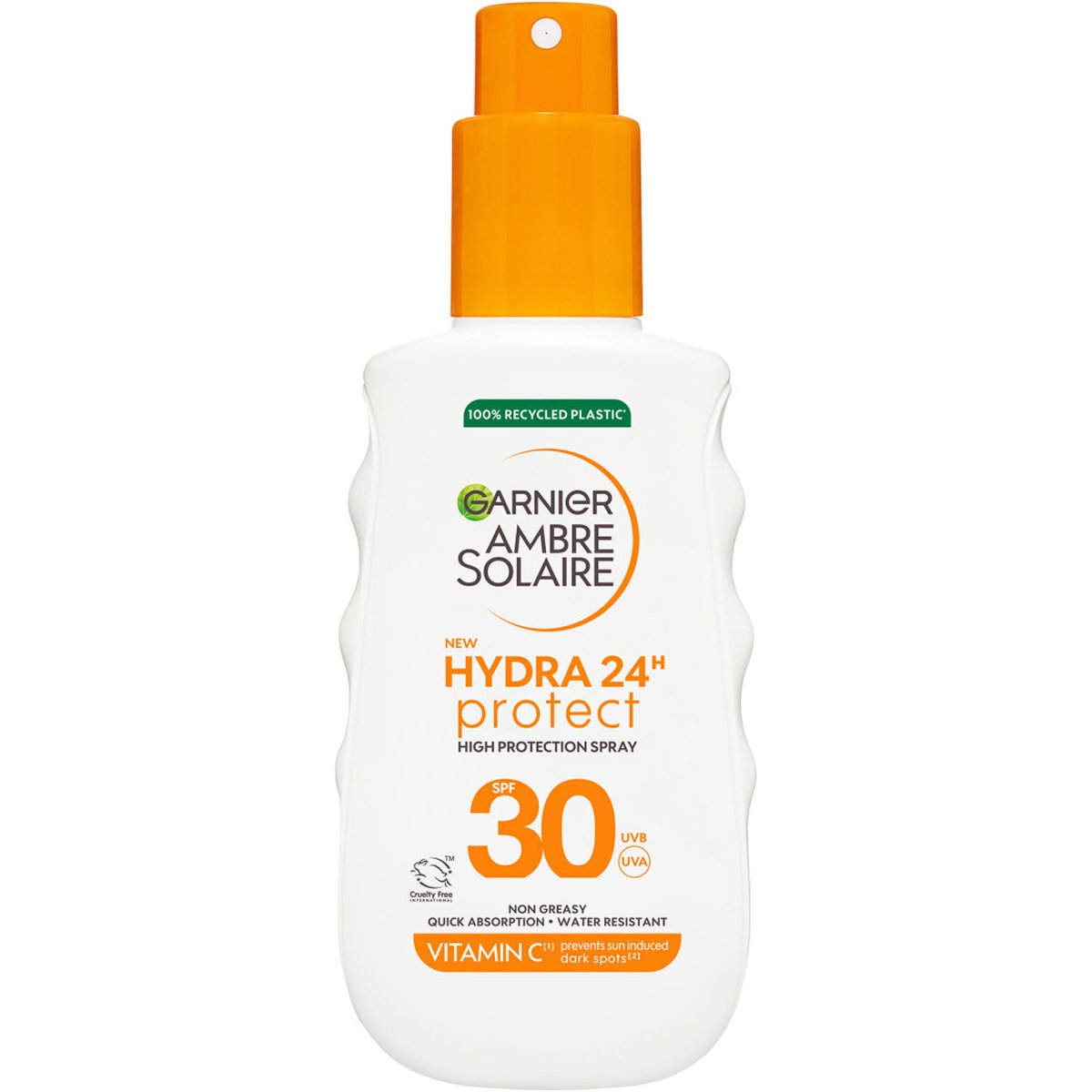 Garnier Ambre Solaire Hydra 24H Protect Spray Spf30 Αντηλιακό Σπρέι Σώματος Υψηλής Προστασίας με Βιταμίνη Ε 150ml
