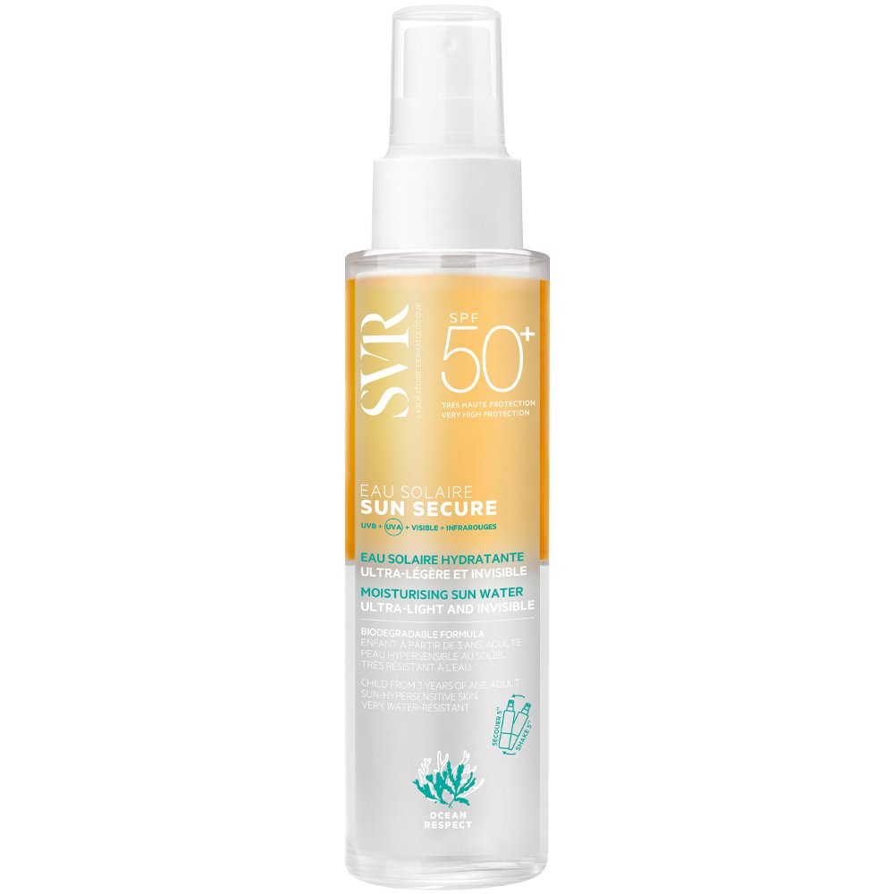 SVR Sun Secure Eau Solaire Spf50+ Moisturising Sun Water Διφασικό Αντηλιακό Νερό Πολύ Υψηλής Προστασίας Προσώπου & Σώματος για Ενυδάτωση 100ml