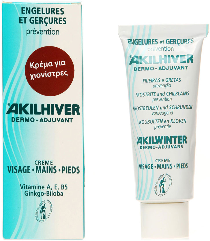 Akilhiver Κρέμα Για Χιονίστρες Κατάλληλη Για Χρήση Στα Χέρια, Τα Πόδια & Το Πρόσωπο 75ml