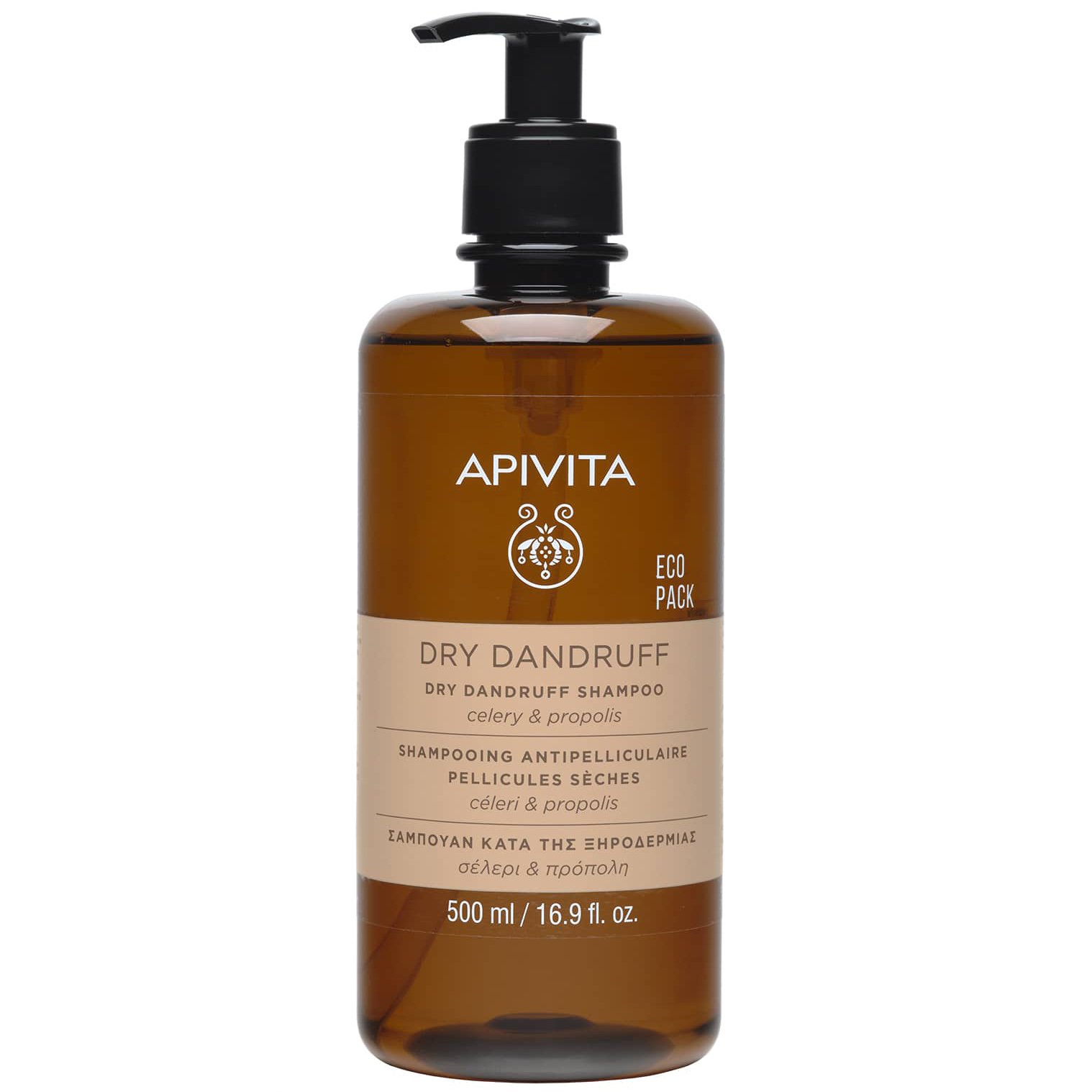 Apivita Dry Dandruff Shampoo with Celery & Propolis Σαμπουάν Κατά της Ξηροδερμίας με Σέλερι & Πρόπολη 500ml