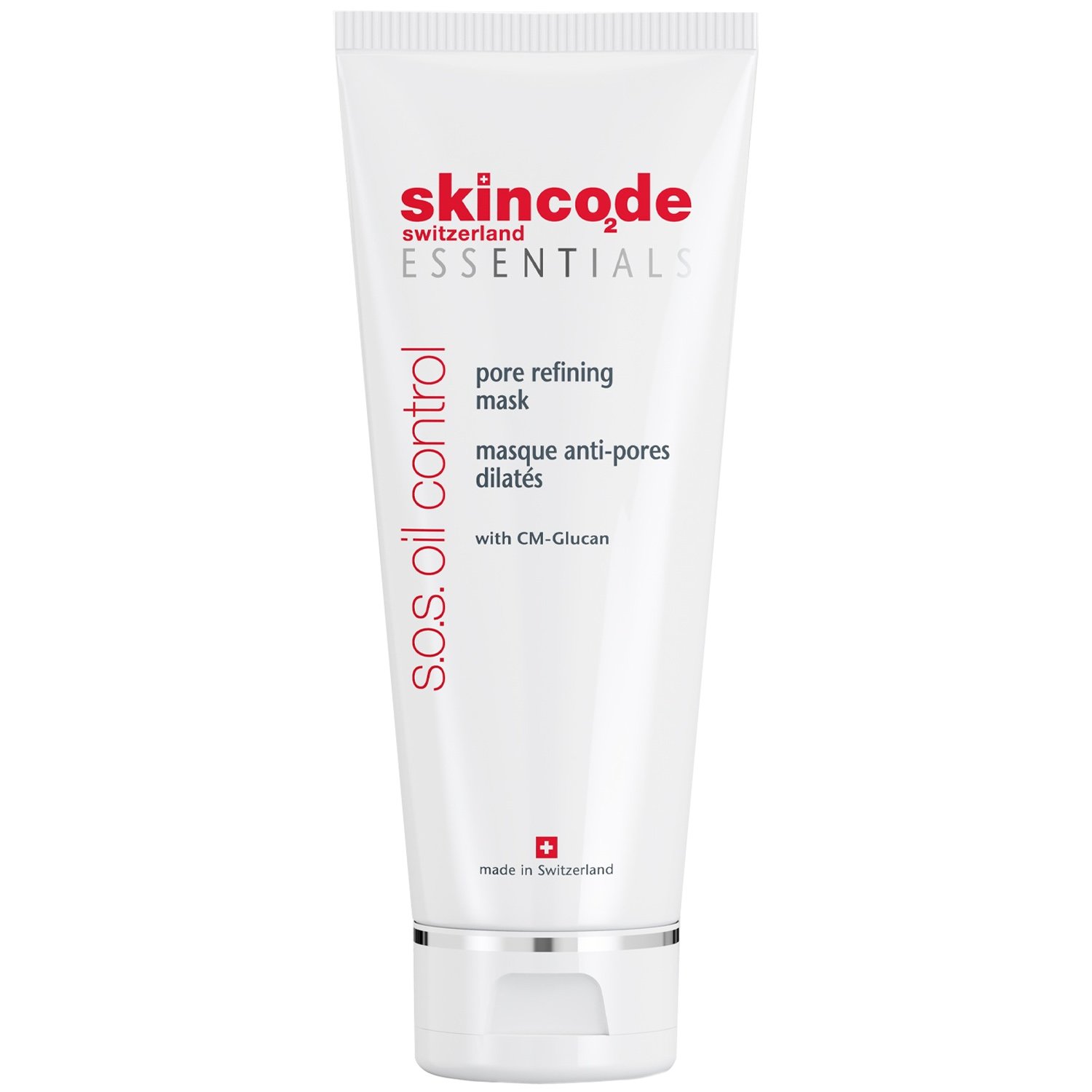 Skincode Essentials S.O.S Oil Control Pore Refining Mask Μάσκα Αργίλου Εξισορρόπησης Λιπαρότητας Προσώπου Κατά των Διευρυμένων Πόρων 75ml