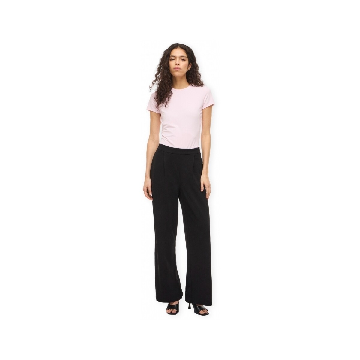 Παντελόνια Vila Noos Benne Wide Trousers - Black Beauty