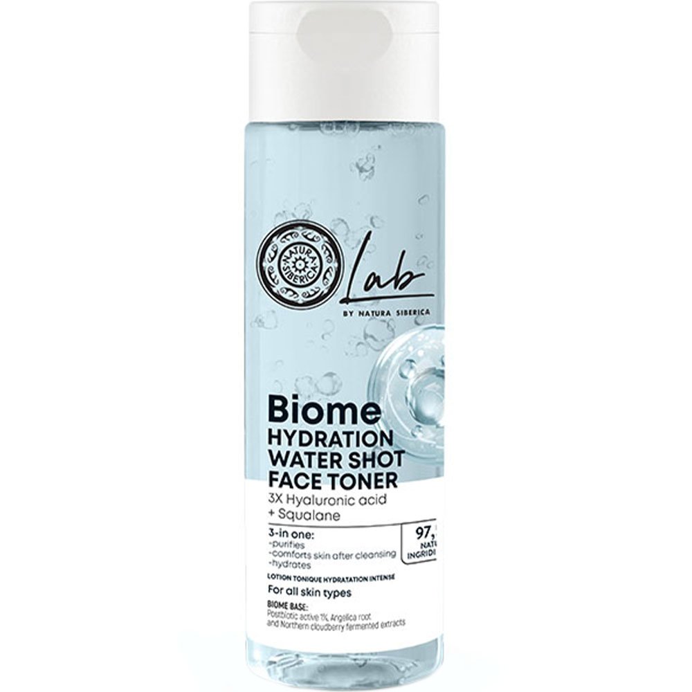 Natura Siberica Lab Biome Hydration Water Shot Face Toner Ενυδατική Τονωτική Λοσιόν Προσώπου, Κατάλληλη για Όλους τους Τύπους Επιδερμίδας 200ml