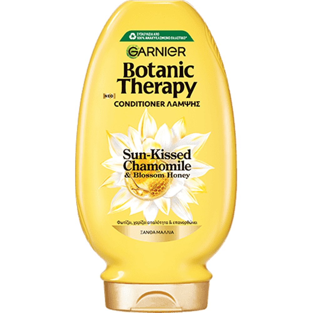 Garnier Botanic Therapy Sun-Kissed & Blossom Honey Chamomile Conditioner Μαλακτική Κρέμα Μαλλιών για Λάμψη με Χαμομήλι & Μέλι Ανθέων 200ml