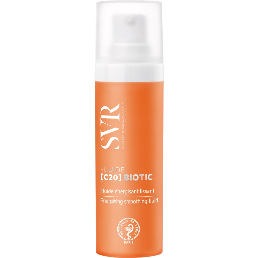 SVR [C20] Biotic Energizing Smoothing Fluid Λεπτόρευστη Κρέμα Προσώπου με 20% Βιταμίνη C για Λαμπερή Νεανική Επιδερμίδα 30ml