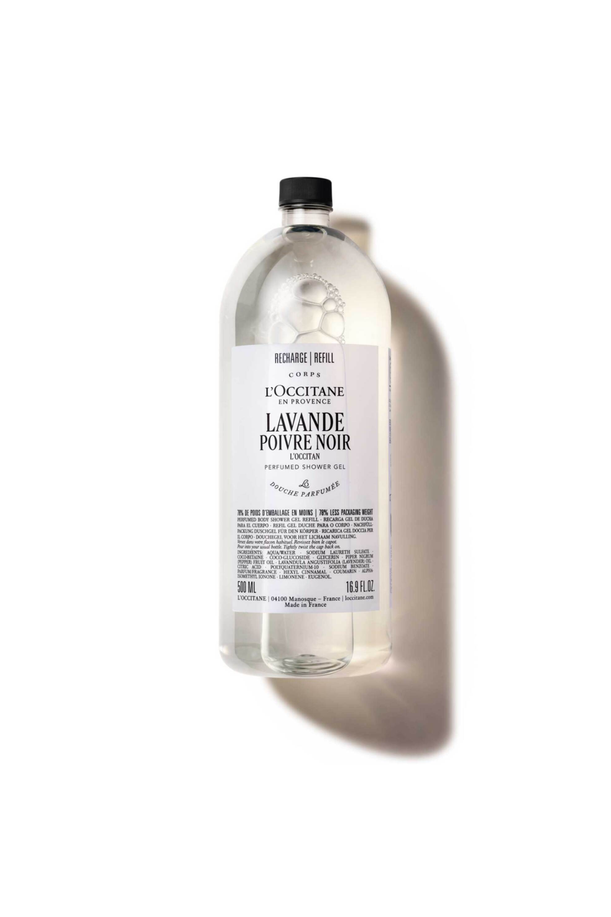 L'Occitane Lavande Poivre Noir Perfumed Shower Gel Refill 500 ml